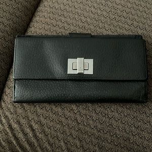 Gucci Long Black leather wallet